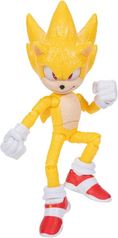 Sonic 3 Movie 5-Inch Super Sonic Action Figure – Highly Articulated Toy