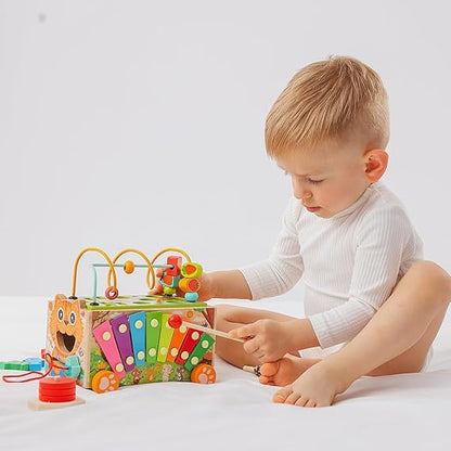 Montessori Wooden Toy Truck for Toddlers | Educational & Stacking Gift