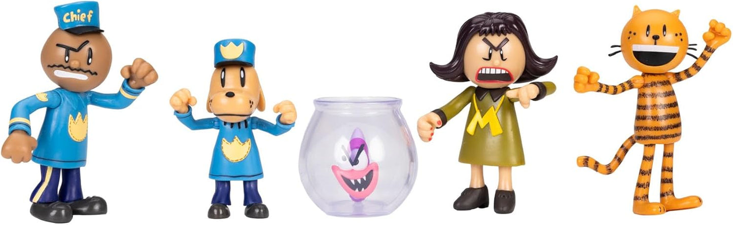 Dog Man Supa Cool Figure Pack 2.5-Inch Action Figures 5-Pack