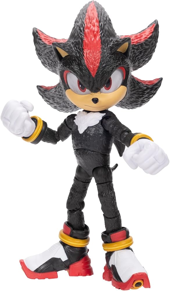 Sonic 3 Movie 5-Inch Shadow Action Figure – Highly Articulated Toy for Kids