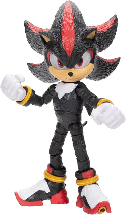 Sonic 3 Movie 5-Inch Shadow Action Figure – Highly Articulated Toy for Kids