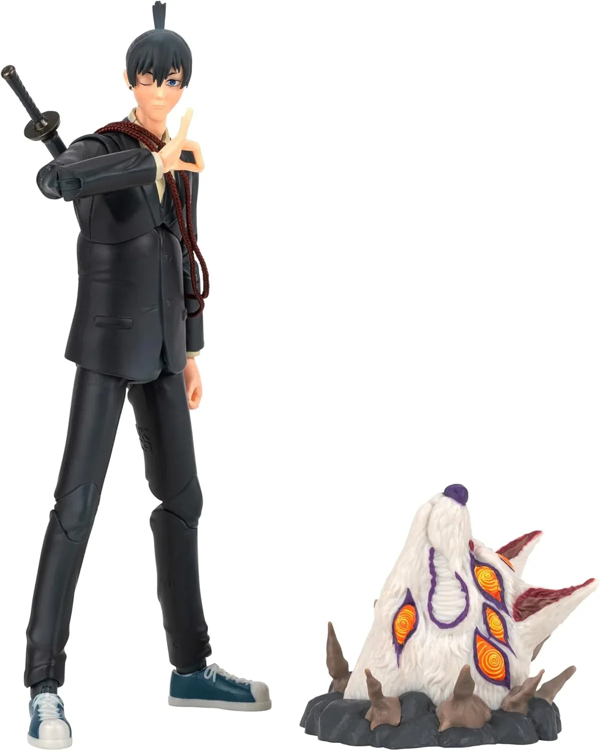 Total Anime Aki Hayakawa – 6.5" Chainsaw Man Figure with Fox Devil & Gear