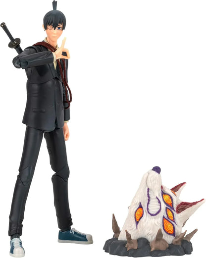 Total Anime Aki Hayakawa – 6.5" Chainsaw Man Figure with Fox Devil & Gear
