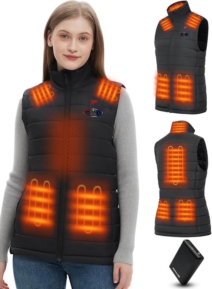 Flyhare Women's Heated Vest | Battery Included for Outdoor Comfort