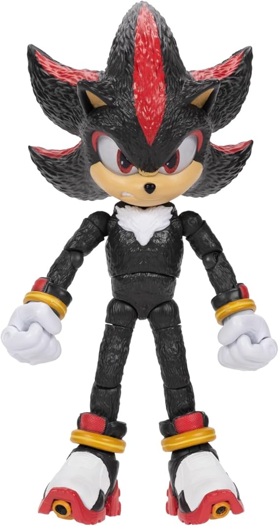 Sonic 3 Movie 5-Inch Shadow Action Figure – Highly Articulated Toy for Kids