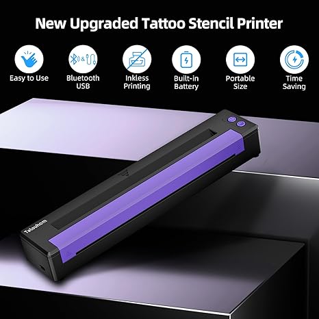 Wireless Tattoo Stencil Printer for Artists | Inkless Thermal Machine