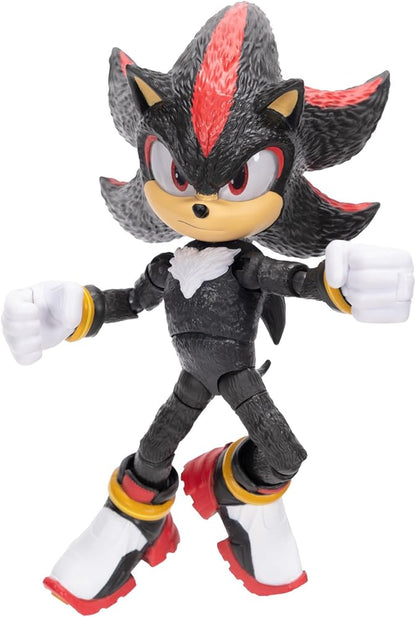 Sonic 3 Movie 5-Inch Shadow Action Figure – Highly Articulated Toy for Kids