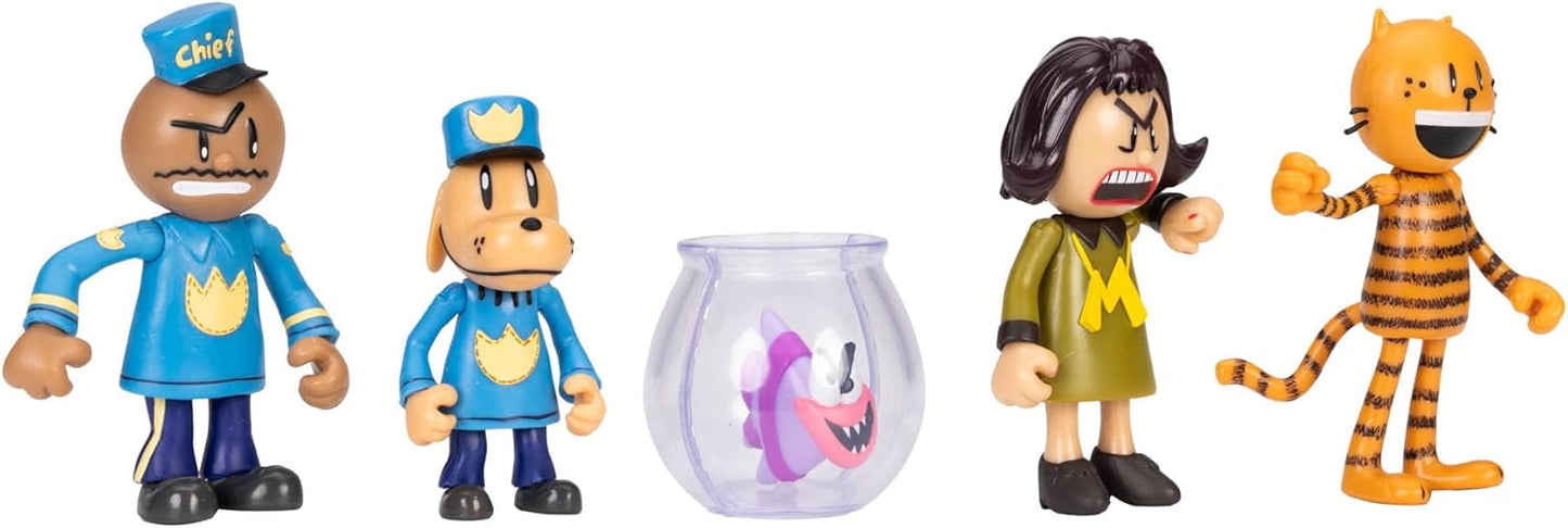 Dog Man Supa Cool Figure Pack 2.5-Inch Action Figures 5-Pack
