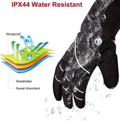 Day Wolf Heated Glove Liners with Rechargeable Batteries for Winter Sports