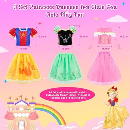 Meland Toddler Girls' Princess Dress Set with Matching Shoes – Party Outfit