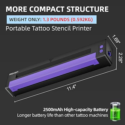 Meiyunprt Upgraded Bluetooth Tattoo Stencil Printer – Wireless & Portable