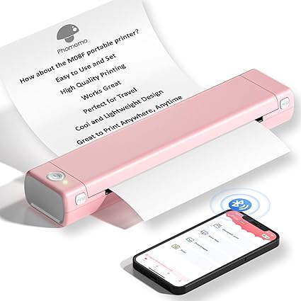 Phomemo Portable Wireless Printer | Inkless Thermal Printing 8.5"x11" Paper