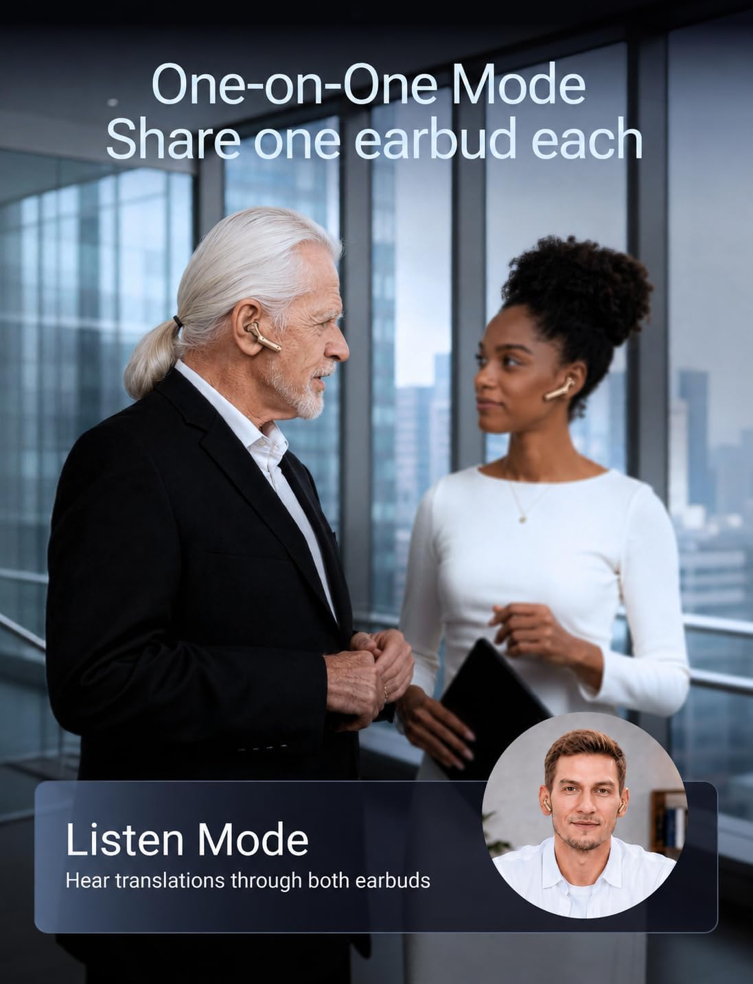 Timekettle W4 Plus AI Interpreter Earbuds – Sandy Gold, 52 Languages