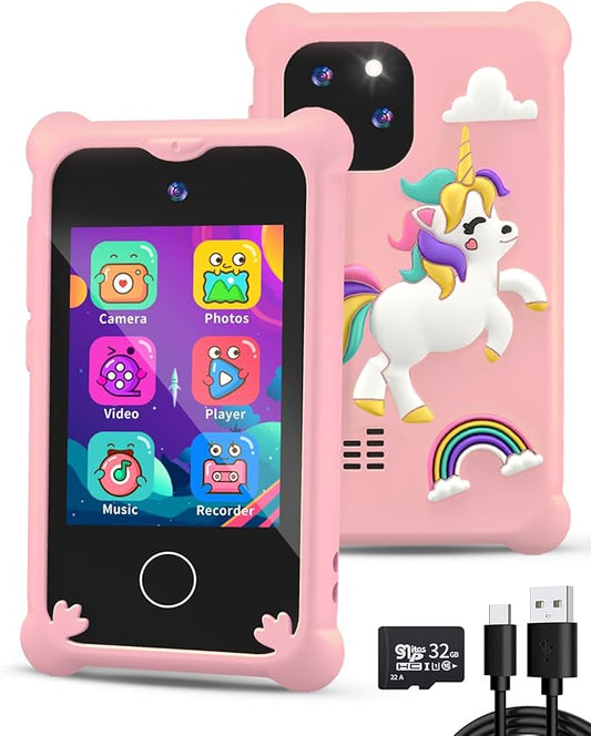 Kids Touchscreen Smartphone Toy - HD Camera & MP3 Player - Perfect Gift!