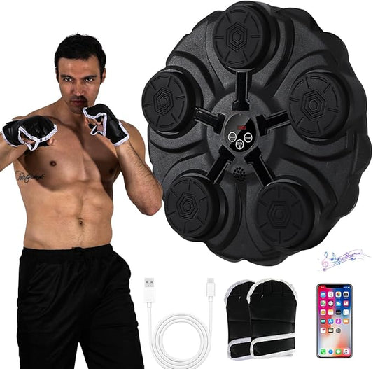 Music Boxing Machine - Wall Mounted Smart Boxing Trainer with Bluetooth