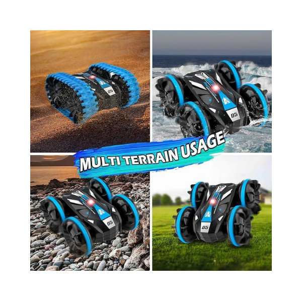 HEXSOLID Amphibious RC Car – Waterproof 360° Rotation & Double-Side Drive