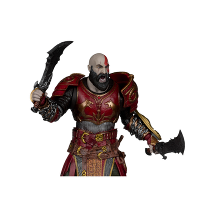 McFarlane Elite Edition God of War Ragnarök Kratos with Ares Armor Deluxe Action Figure