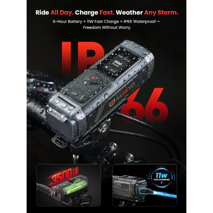 AKEEYO 730Pro 4K Motorcycle Dash Cam Sony IMX678 GPS 64GB Card
