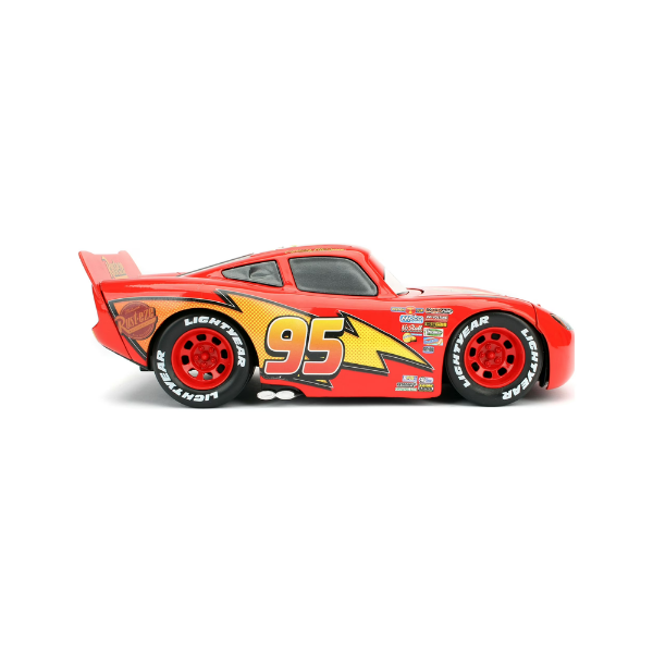 Disney Pixar Cars Lightning McQueen 1:24 Die-Cast Race Car with Tire Rack