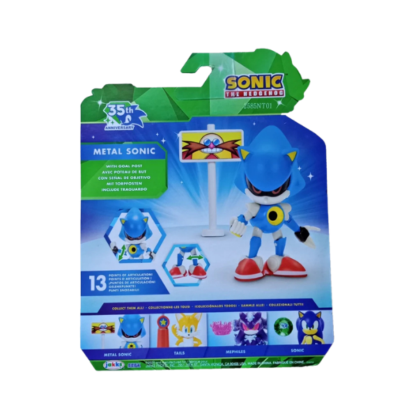 Sonic 35th Anniversary Metal Sonic 4-Inch Figure with Goal Post by Jakks