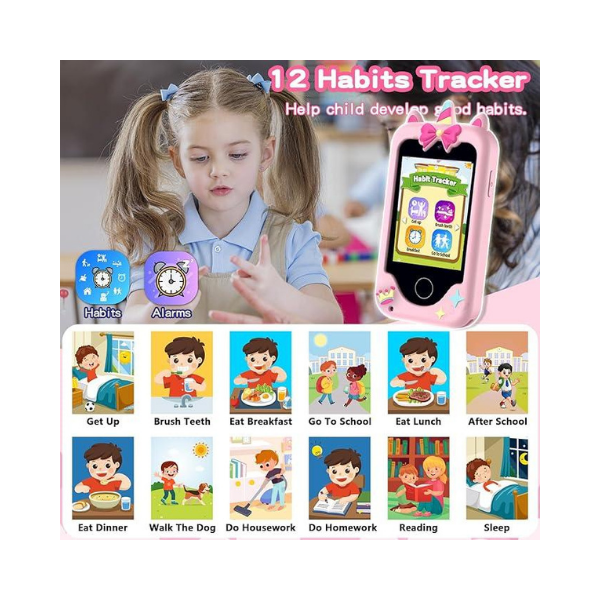 Kids Smart Toy Phone – 2.8” Touchscreen, Dual Cameras, Games & Music