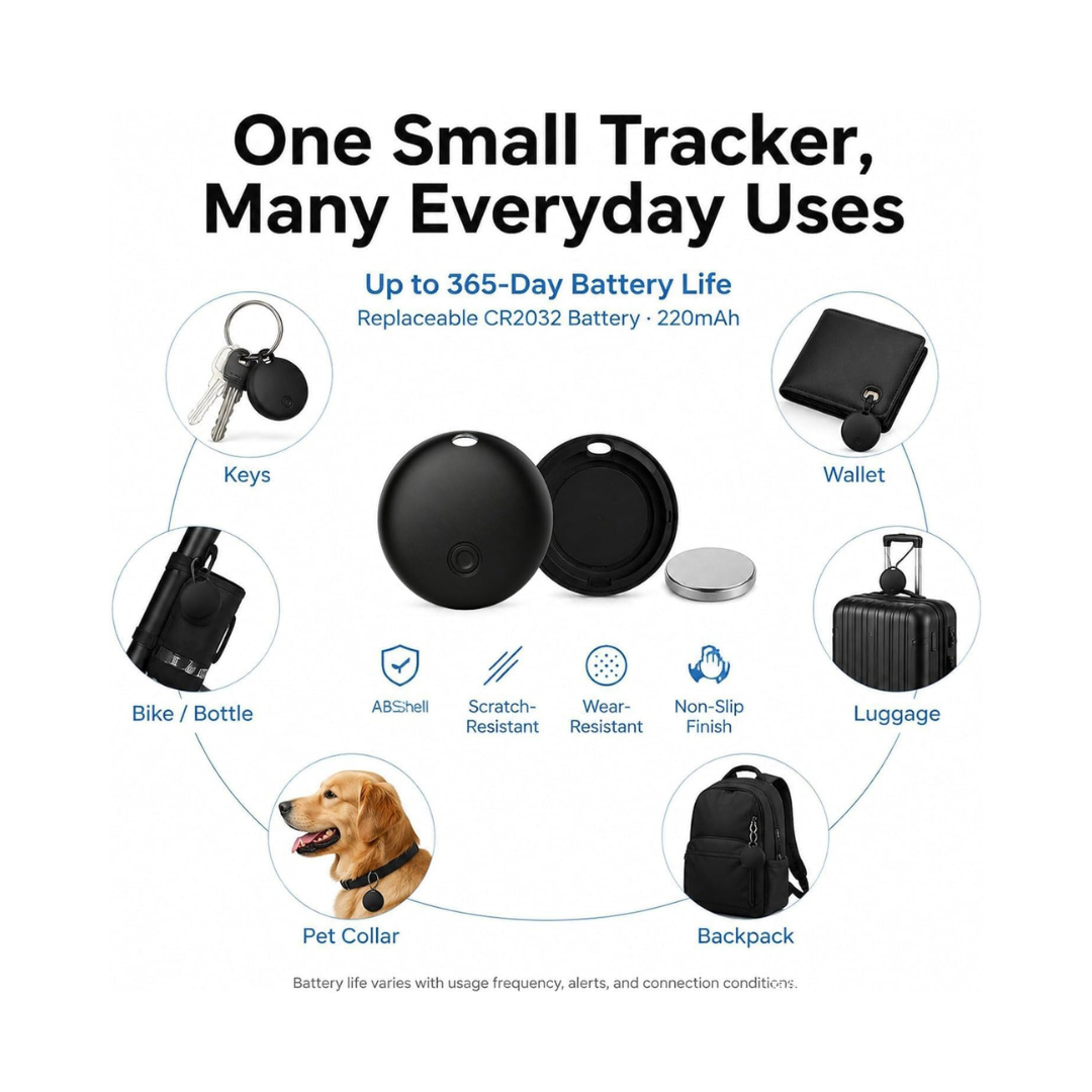 Songhello GPS Tracker 2 Pack for Vehicles, iOS & Android, No Subscription