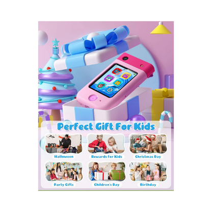 Kids Smart Phone Toy with Touchscreen & Camera, Pink – DARME