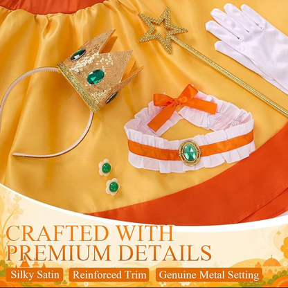 Cozypower Princess Costume Accessories Set for Women Yellow Small Size