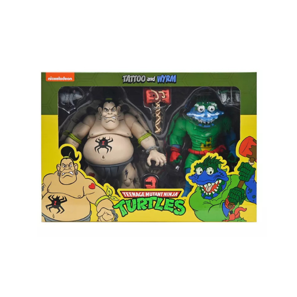 TMNT Tattoo and Wyrm NECA Cartoon 2-Pack 7-Inch Action Figures