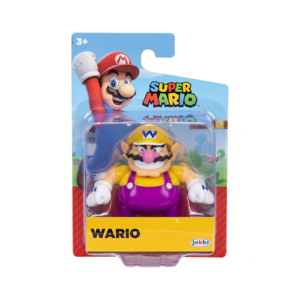 Super Mario Wario 2.5” Action Figure – Jakks Pacific Nintendo Collectible Toy