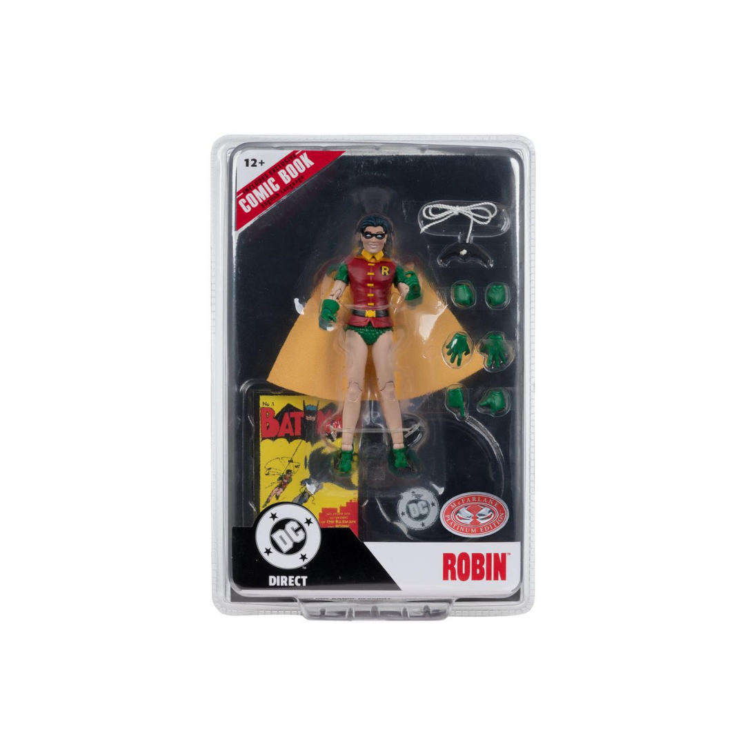 McFarlane DC Direct Robin Dick Grayson Red Platinum Batman #1 7" Figure Comic