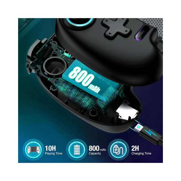 AXYBCOOL Mobile Wireless Game Controller with Hall Joystick RGB