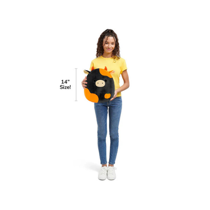 Squishmallows 14" Jefferson Cow Plush Toy for Kids & Collectors