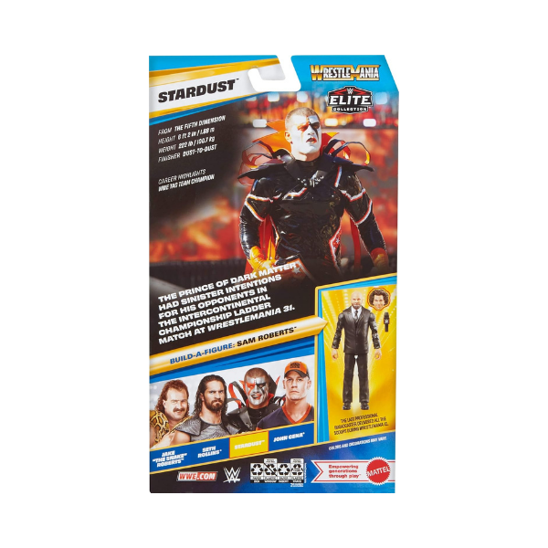 WWE Elite Collection Stardust WrestleMania Action Figure – Mattel Wrestling Collectible