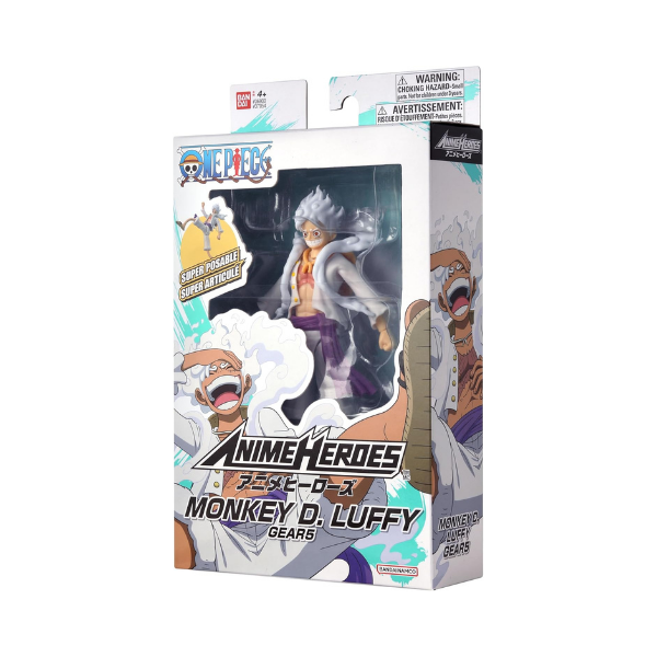 Anime Heroes – Monkey D. Luffy (Gear 5) Action Figure – One Piece