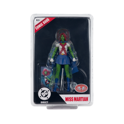 McFarlane Toys DC Direct Page Punchers Miss Martian Red Platinum Edition 7-Inch Figure with Comic Book