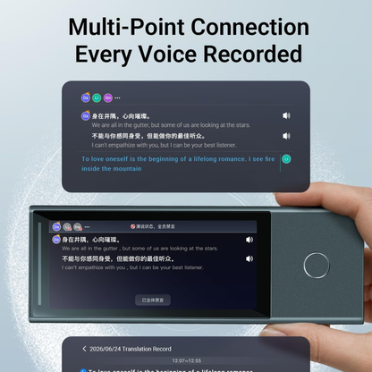 Timekettle X1 Meeting AI Translation Voice Recorder 52 Languages Subscription-Free