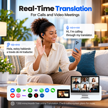 Timekettle LiveTalk AI Translation Earbuds, 54 Languages, Open-Ear