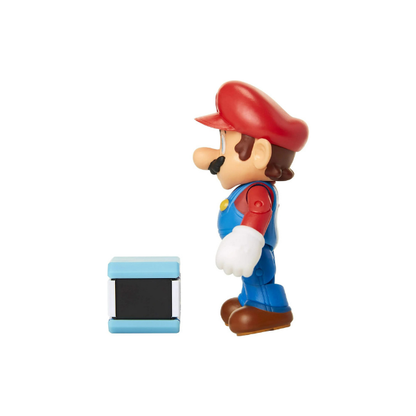 Super Mario 4 inch Articulated Action Figure with POW Block Accessory