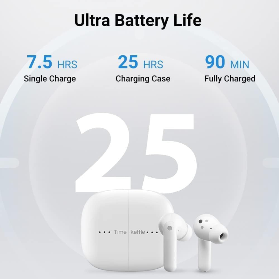 Timekettle M3 Translator Earbuds, Real-Time Voice Translation, White
