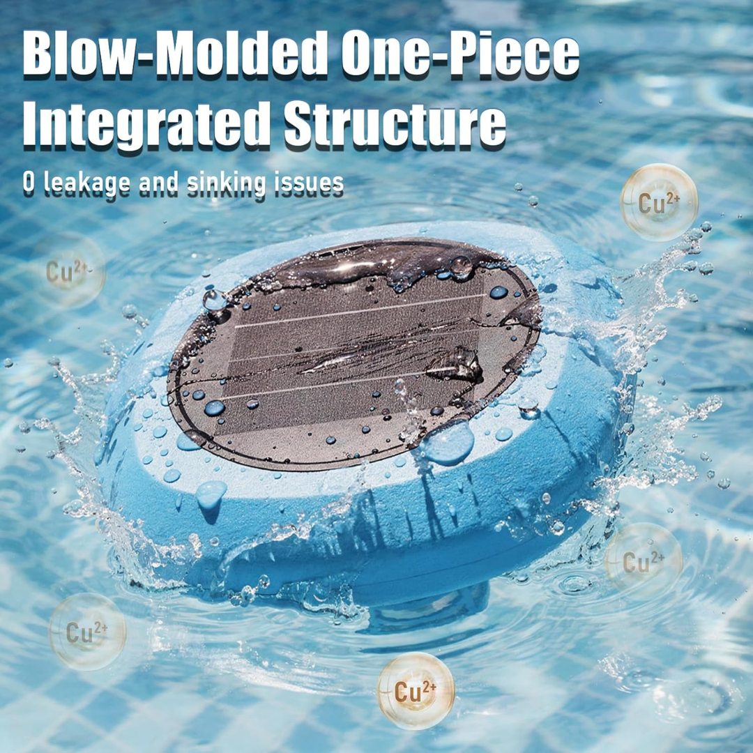 MECHINHUB Solar Pool Ionizer for 40,000 Gallon Pools, Copper Anode