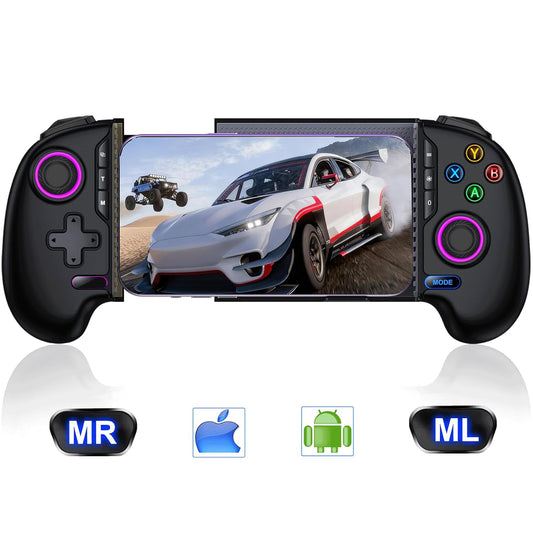 AXYBCOOL Mobile Wireless Game Controller with Hall Joystick RGB