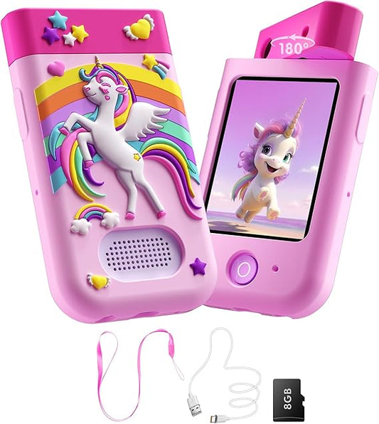 Kids Smart Phone Toy for Girls with Camera & Learning Games, Ages 3-10