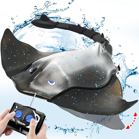 Remote Control Stingray Pool Toy, Rechargeable Diving Robot Manta Ray