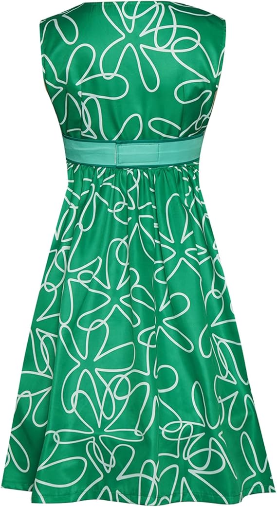 JOYEAR Green Cosplay Dress for Halloween & Role-Playing, Silk Fabric