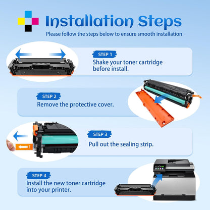 SANCTink 218X Toner Cartridge 4-Pack with Chip for HP Color LaserJet Pro