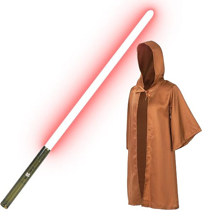 Savyor Rainbow Lightsaber & Cloak Set, 15 Colors, USB Rechargeable, Ages 8+