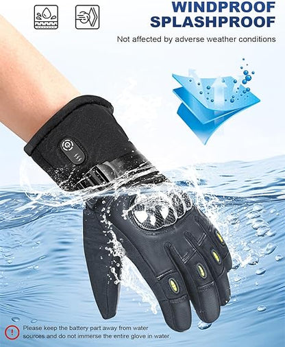 SEASAND Heated Gloves for Men & Women, Rechargeable for Winter Sports