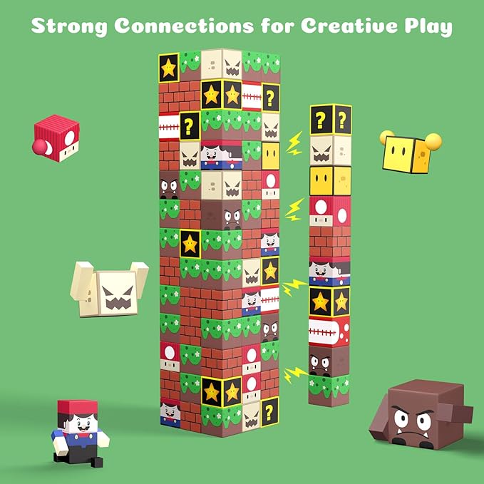 Minecraft Magnetic Blocks 48PCS | Creative Building Cubes for Kids Ages 4-8