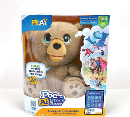 Poe the AI Story Bear – Interactive Learning Plush (Powered by OpenAI)